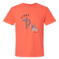 Loves Jesus & America too - Comfort Colors - Heavyweight Unisex Tee - Yellows, Oranges, Reds