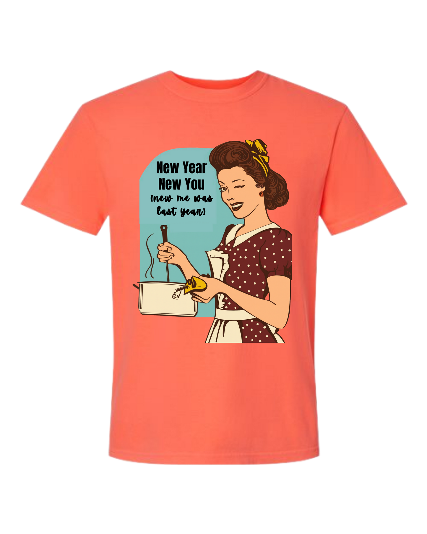 New Year New You - Comfort Colors - Heavyweight Unisex Tee - Yellows, Oranges, Reds