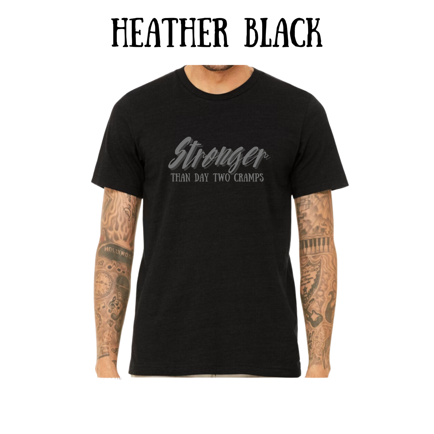 stronger than day two cramps - unisex tee - blues