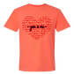 You & Me - Comfort Colors - Heavyweight Unisex Tee - Yellows, Oranges, Reds