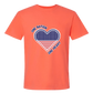 One Nation One Heart - Comfort Colors - Heavyweight Unisex Tee - Yellows, Oranges, Reds