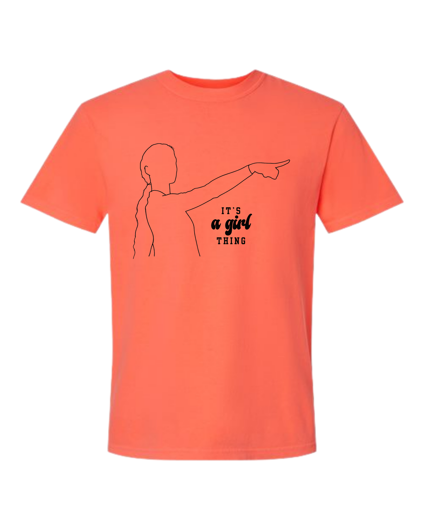 It's A Girl Thing - Comfort Colors - Heavyweight Unisex Tee - Yellows, Oranges, Reds