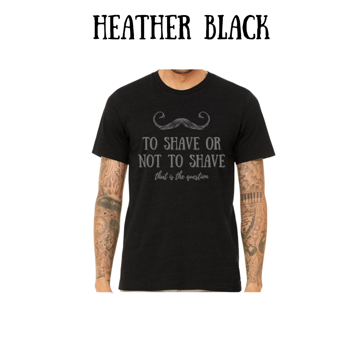 to shave or not to shave - unisex tee - blues