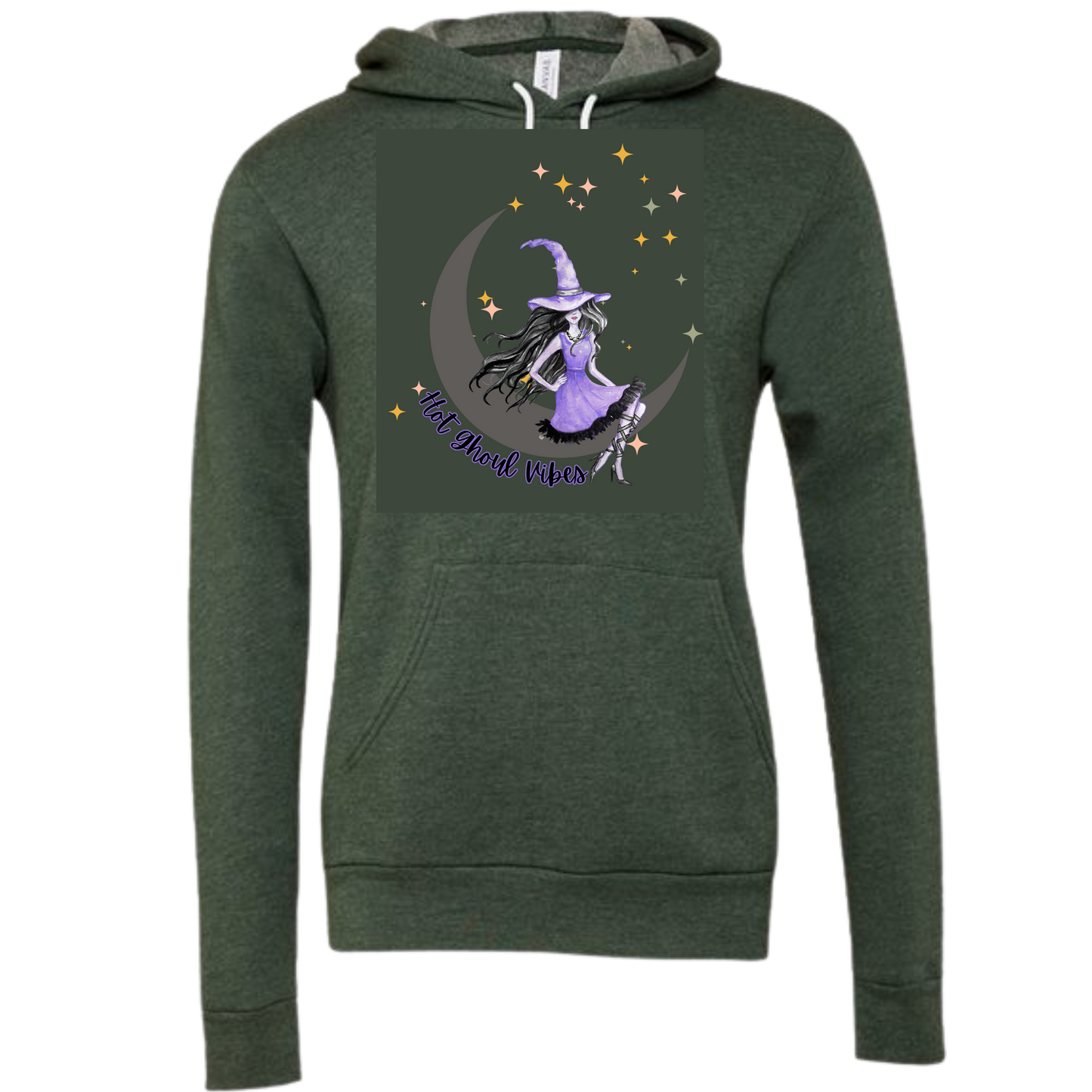 HP - Hot Ghoul Vibes - Sponge Fleece Hoodie - Greens, Neutrals