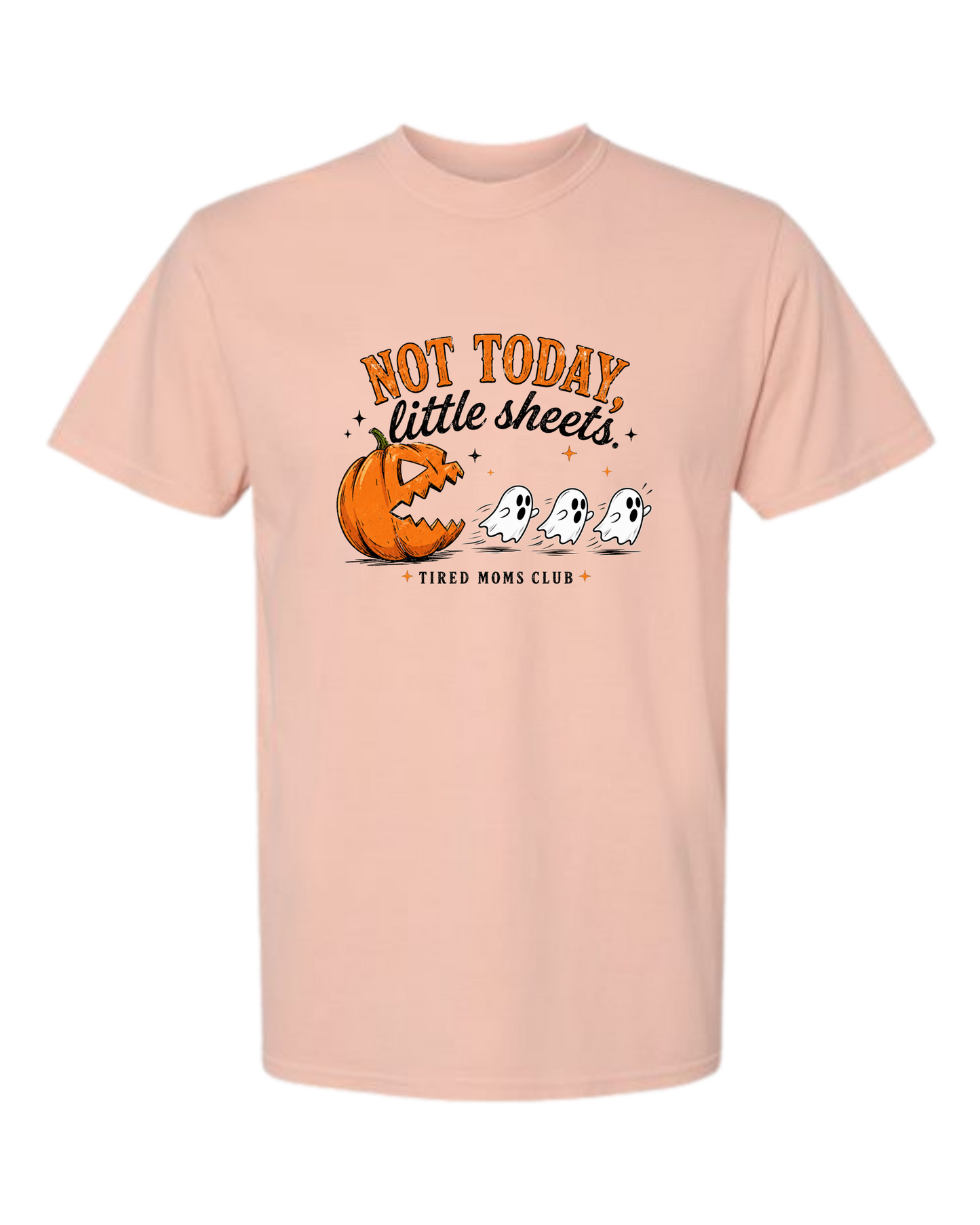 Not Today, Little Sheets - Comfort Colors - Heavyweight Unisex Tee - Yellows, Oranges, Reds