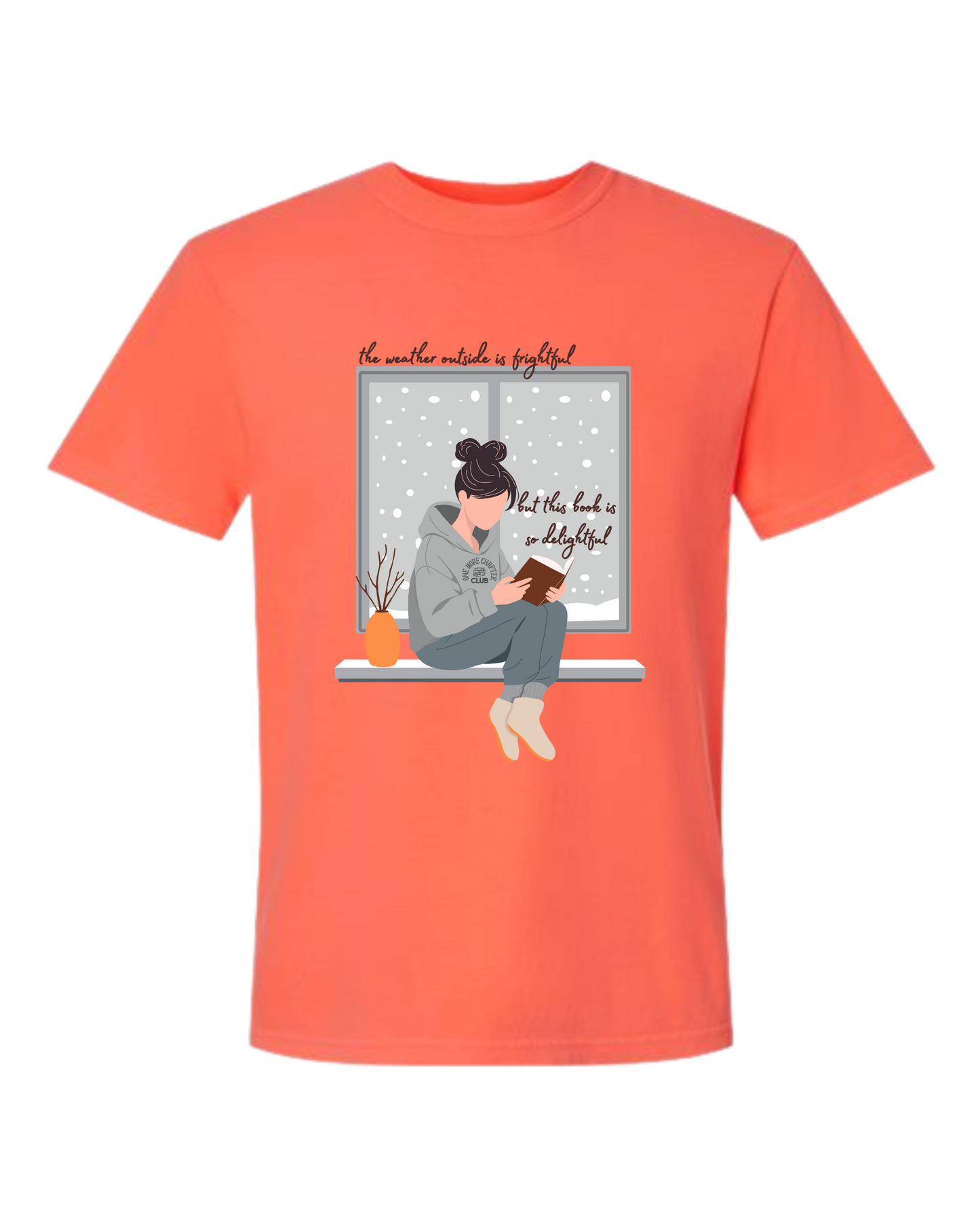 The Weather Outside is Frightful - Comfort Colors - Heavyweight Unisex Tee - Yellows, Oranges