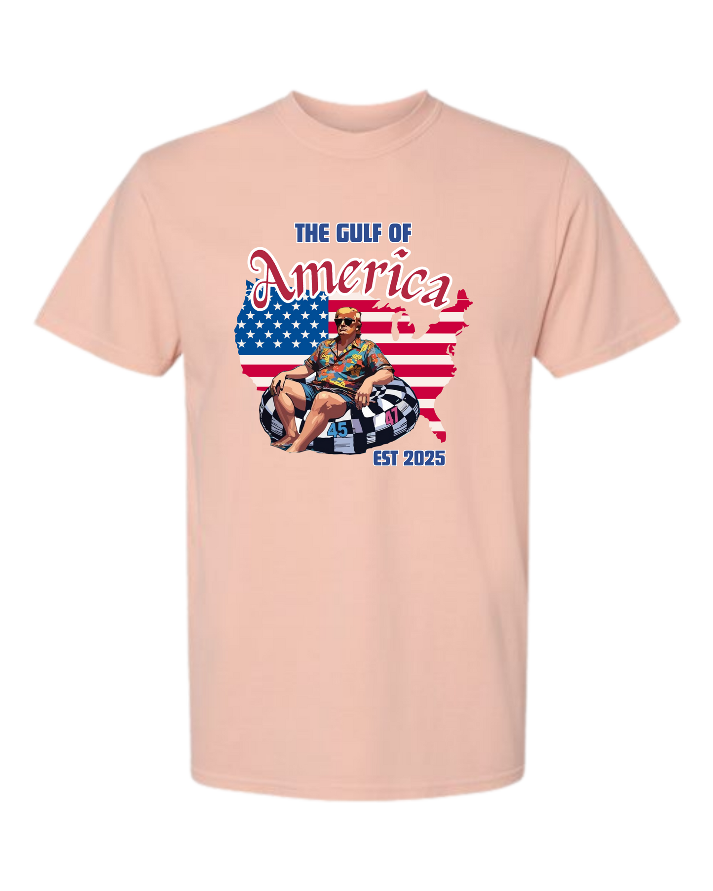 The Gulf of America - Comfort Colors - Heavyweight Unisex Tee - Yellows, Oranges, Reds