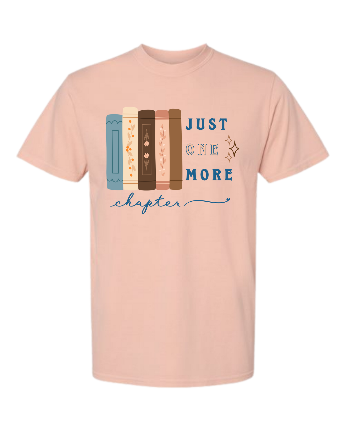 Just One More Chapter - Comfort Colors - Heavyweight Unisex Tee - Yellows, Oranges, Reds