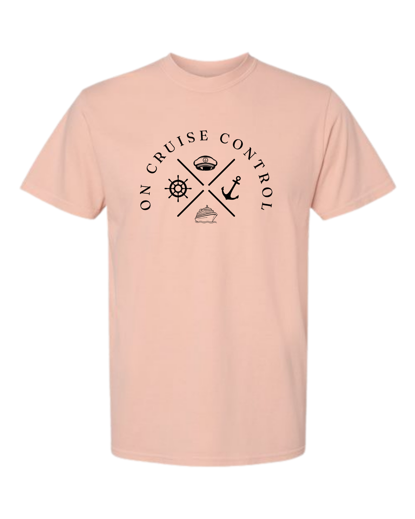 On Cruise Control - Comfort Colors - Heavyweight Unisex Tee - Yellows, Oranges, Reds
