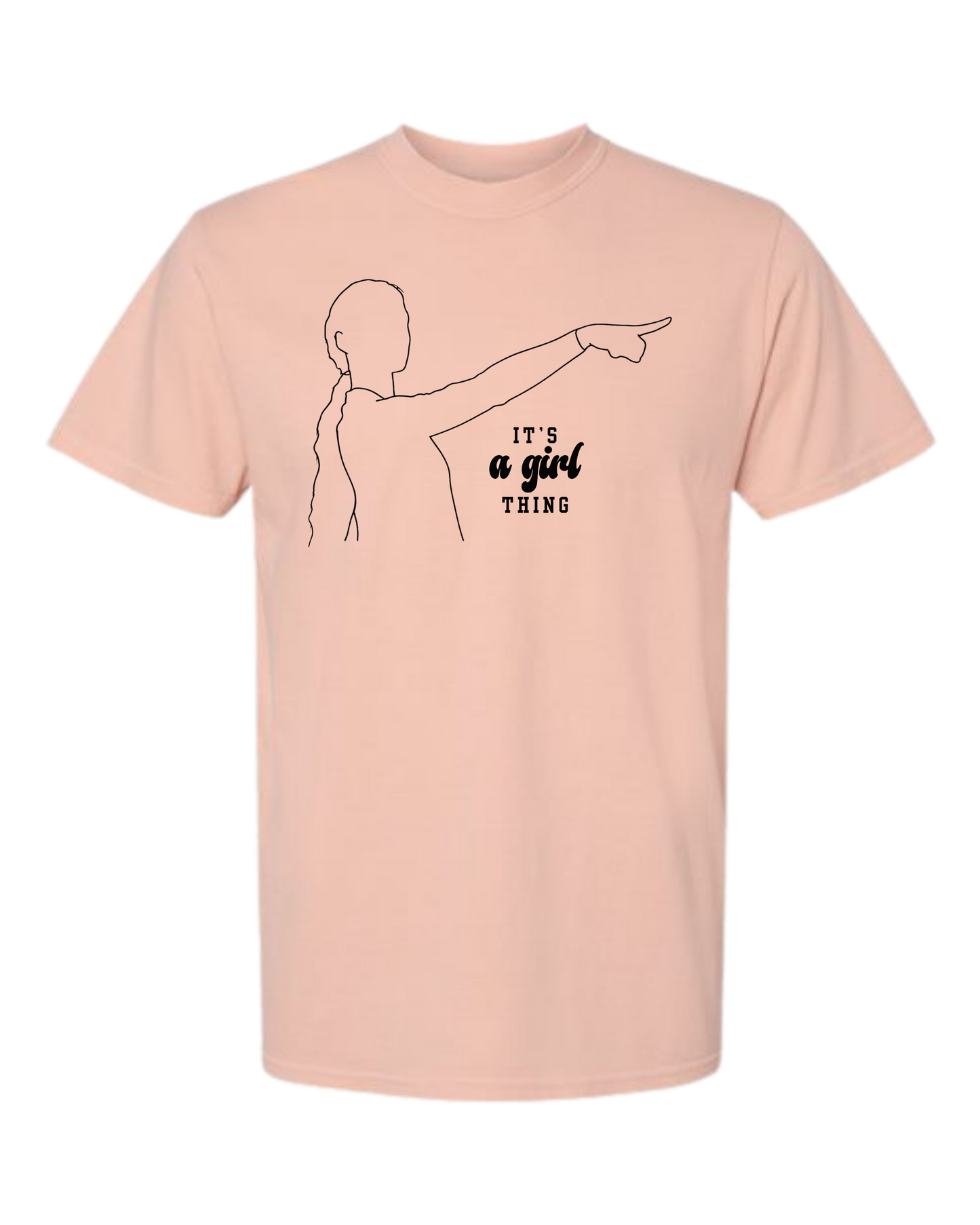 It's A Girl Thing - Comfort Colors - Heavyweight Unisex Tee - Yellows, Oranges, Reds
