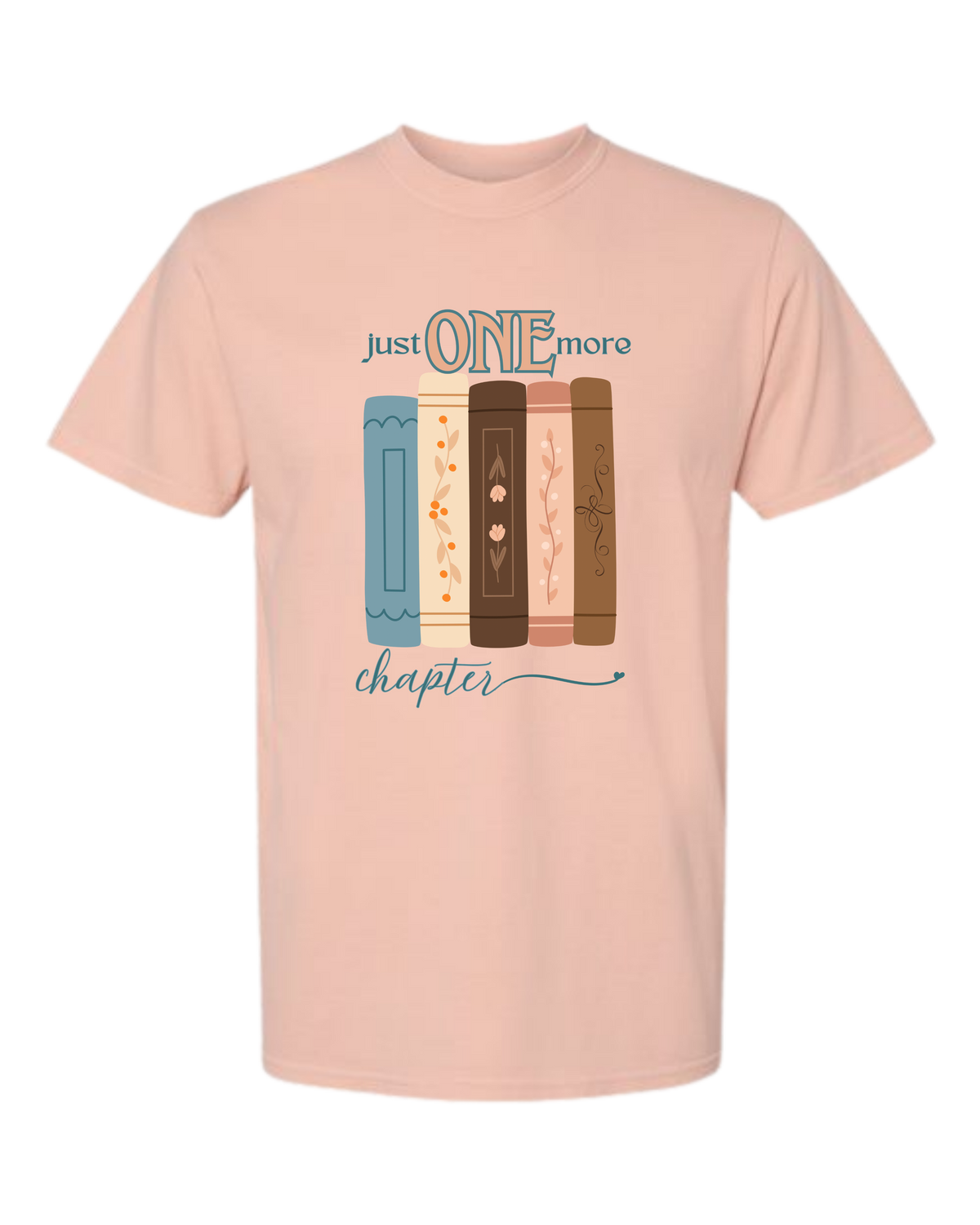 Just One More Chapter - Comfort Colors - Heavyweight Unisex Tee - Yellows, Oranges, Reds