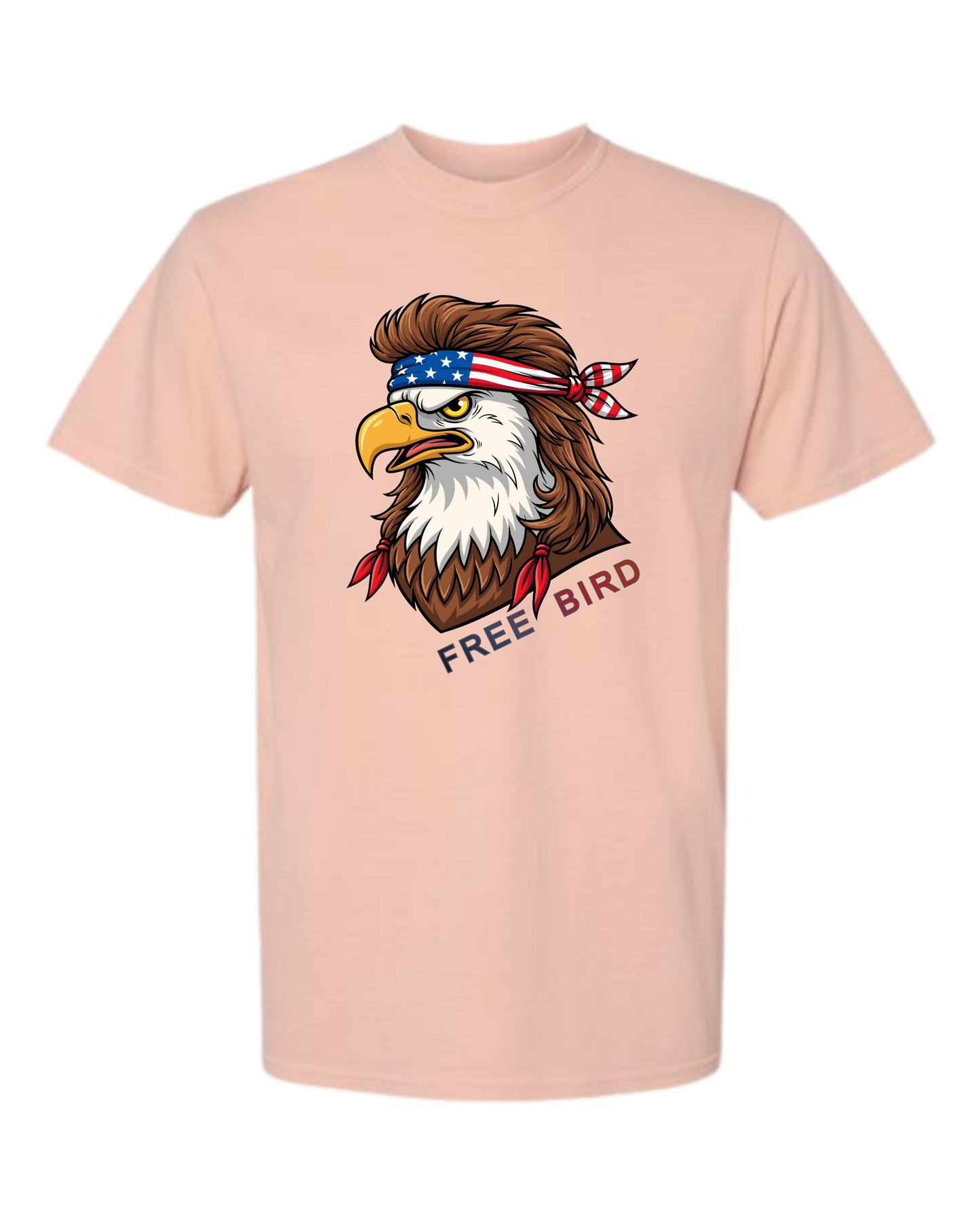 Rockin Free Bird - Comfort Colors - Heavyweight Unisex Tee - Yellows, Oranges, Reds