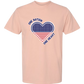 One Nation One Heart - Comfort Colors - Heavyweight Unisex Tee - Yellows, Oranges, Reds