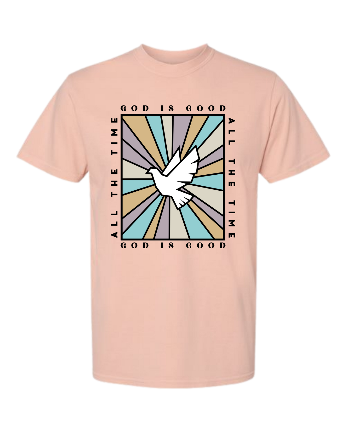 God Is Good - Comfort Colors - Heavyweight Unisex Tee - Yellows, Oranges, Reds