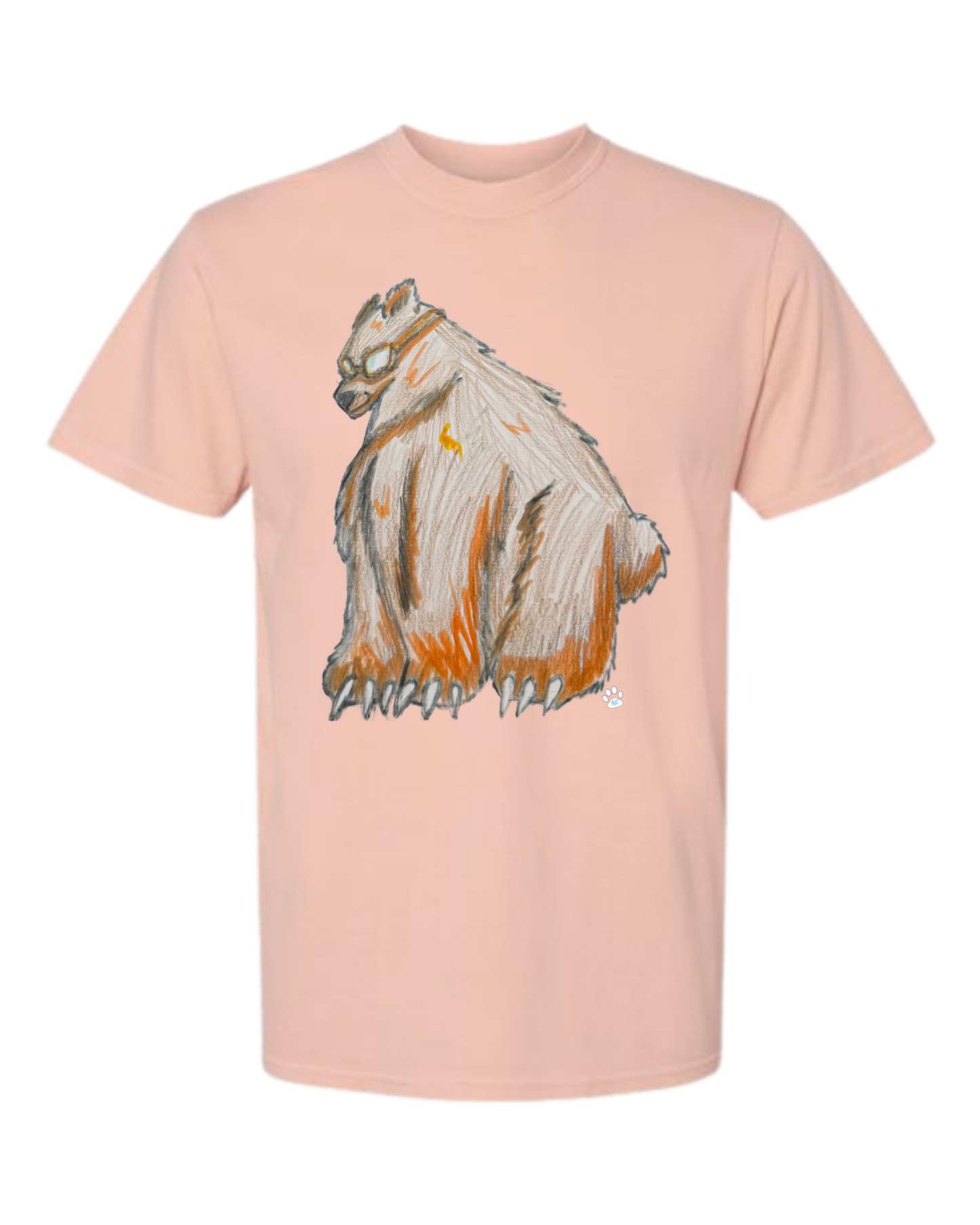Muscle Bear - Comfort Colors - Heavyweight Unisex Tee - Yellows, Oranges, Reds