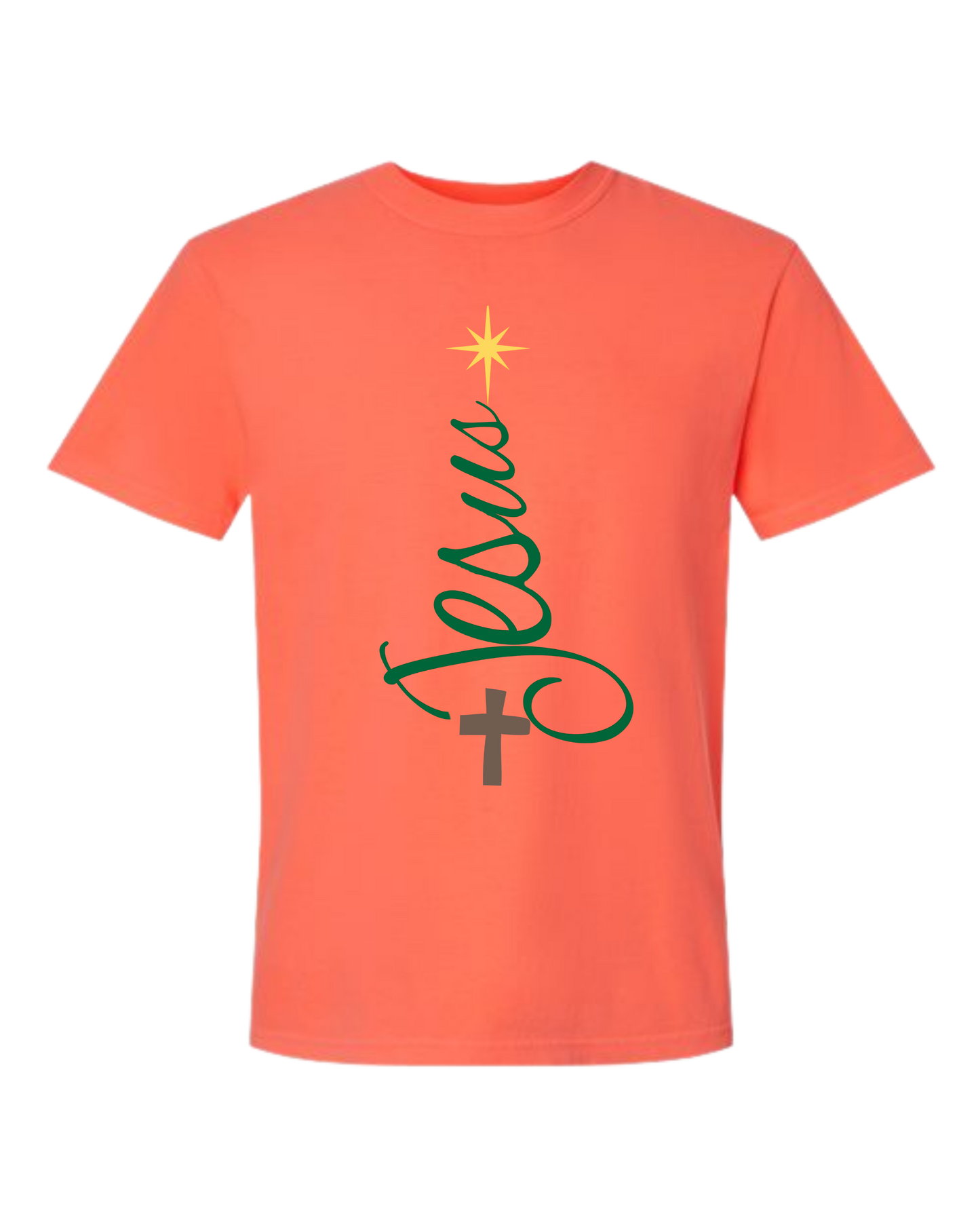 Jesus Tree - Comfort Colors - Heavyweight Unisex Tee - Yellows, Oranges