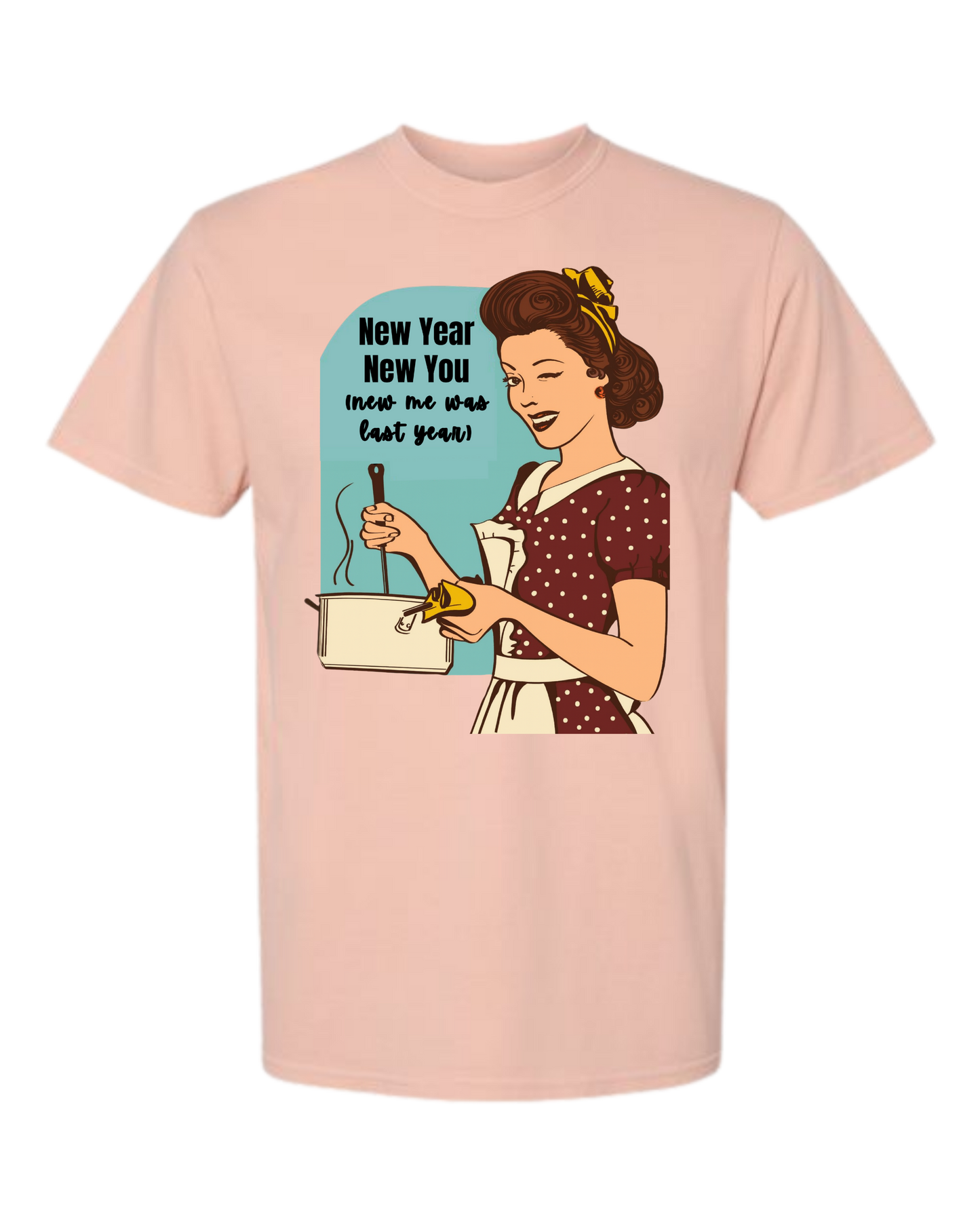 New Year New You - Comfort Colors - Heavyweight Unisex Tee - Yellows, Oranges, Reds