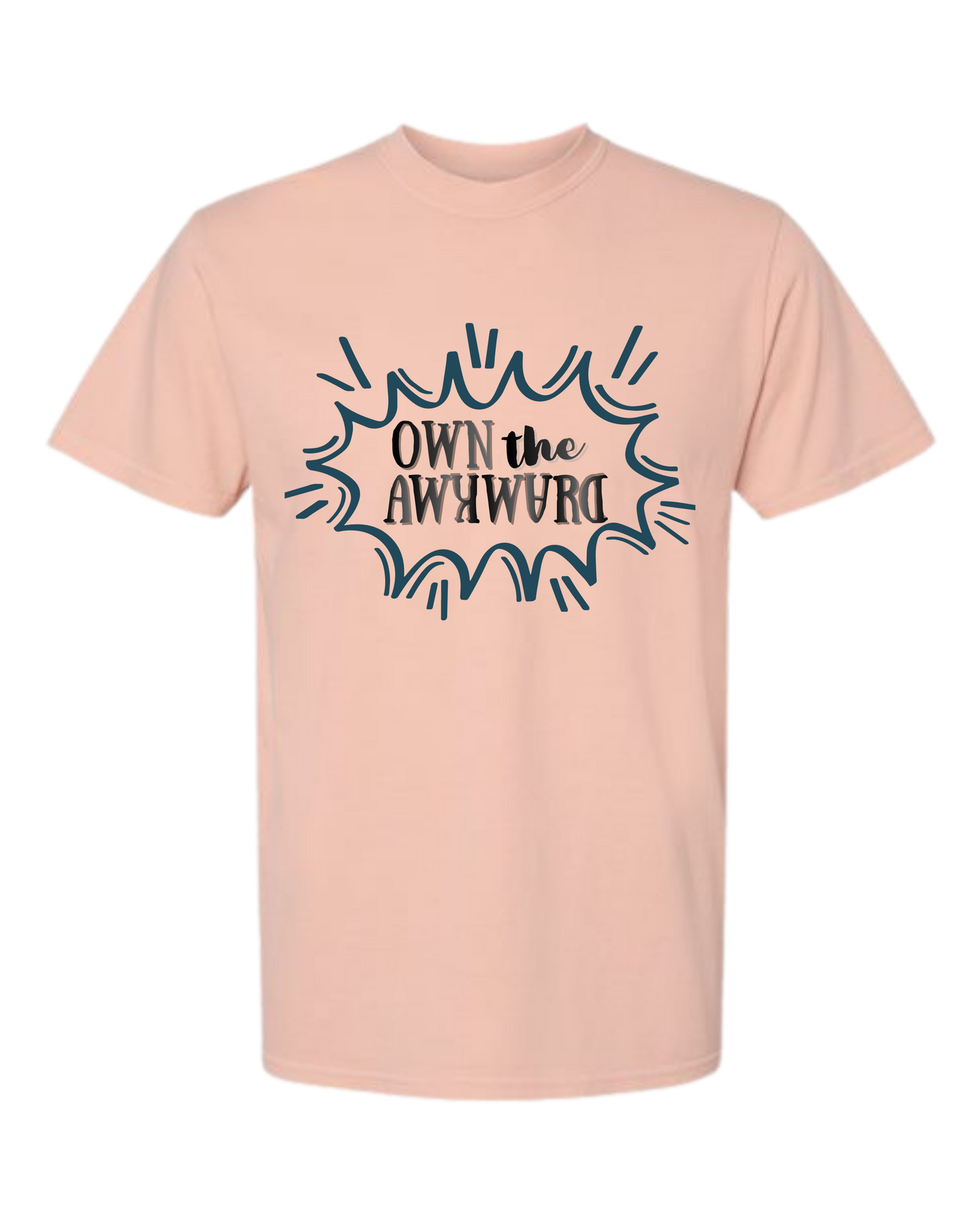 Own the Awkward - Comfort Colors - Heavyweight Unisex Tee - Yellows, Oranges, Reds