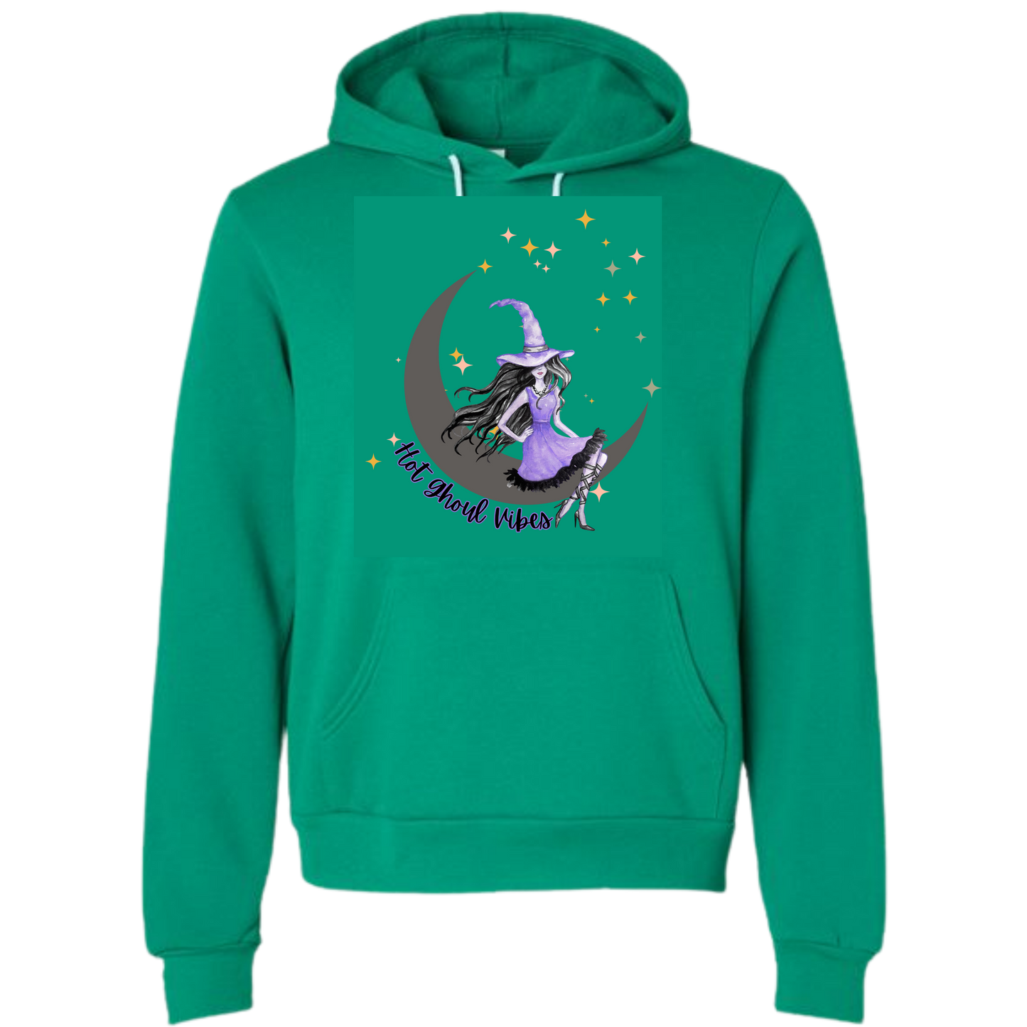 HP - Hot Ghoul Vibes - Sponge Fleece Hoodie - Greens, Neutrals