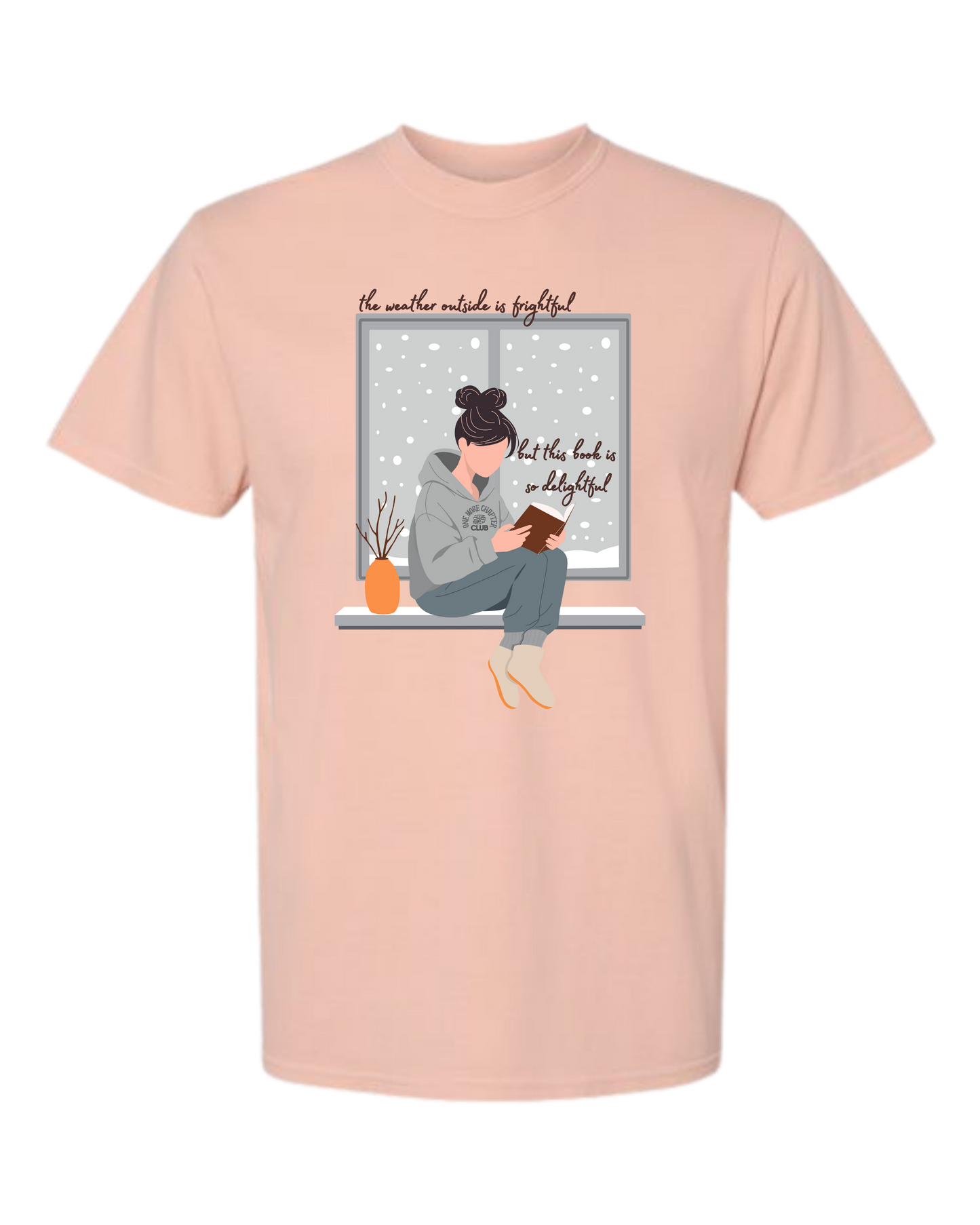 The Weather Outside is Frightful - Comfort Colors - Heavyweight Unisex Tee - Yellows, Oranges