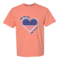 One Nation One Heart - Comfort Colors - Heavyweight Unisex Tee - Yellows, Oranges, Reds