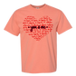 You & Me - Comfort Colors - Heavyweight Unisex Tee - Yellows, Oranges, Reds