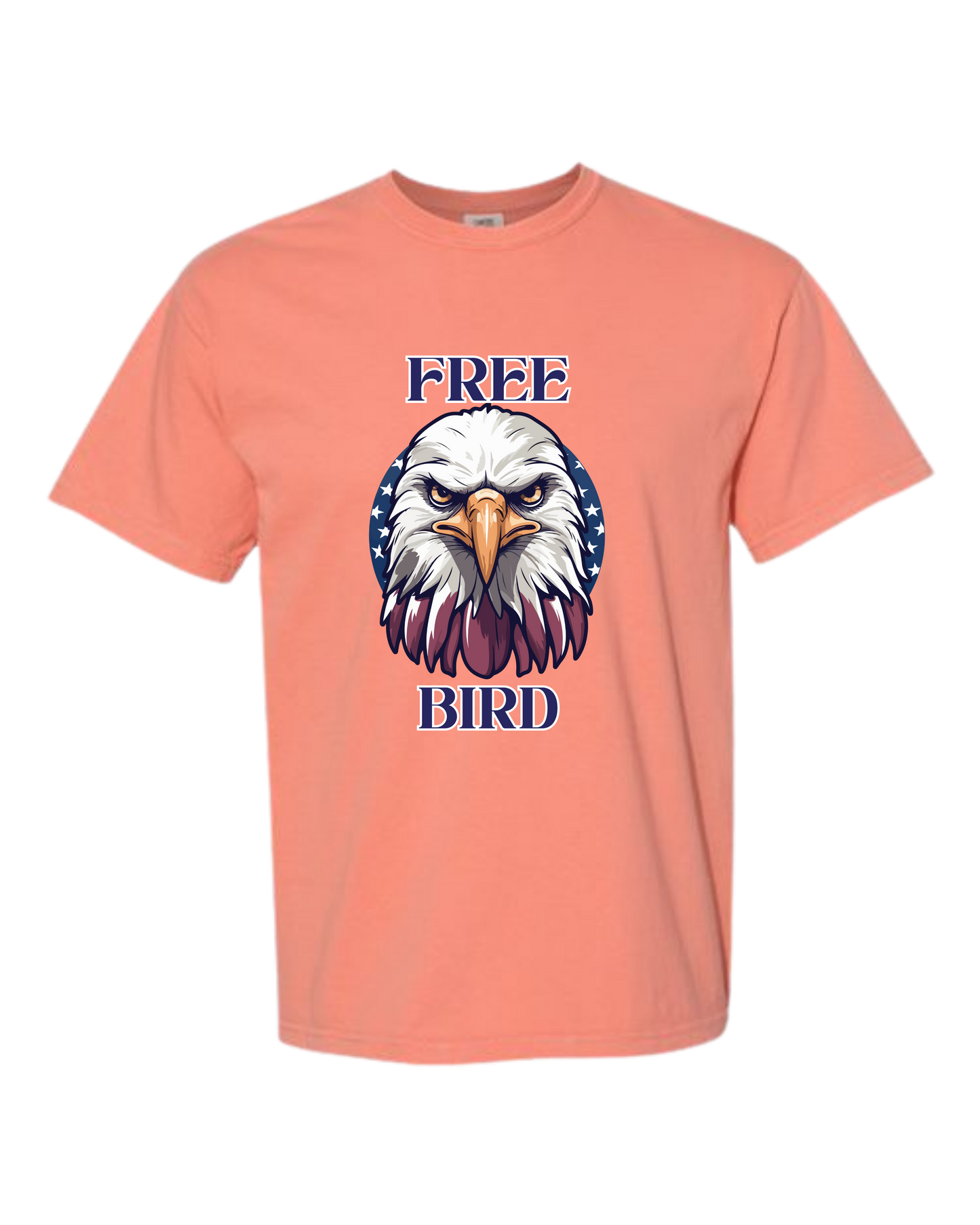 Free Bird - Comfort Colors - Heavyweight Unisex Tee - Yellows, Oranges, Reds
