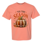 'Tis Football Season - Comfort Colors - Heavyweight Unisex Tee - Yellows, Oranges, Reds
