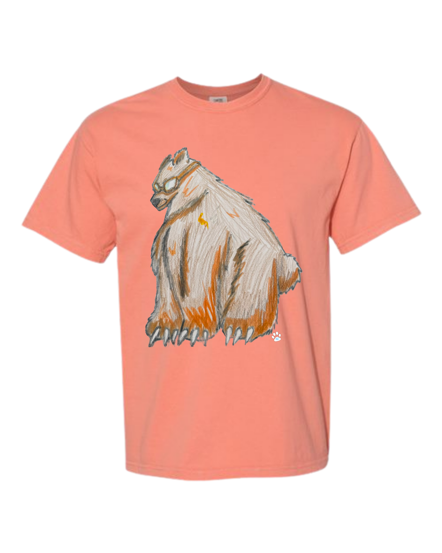 Muscle Bear - Comfort Colors - Heavyweight Unisex Tee - Yellows, Oranges, Reds