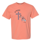 Loves Jesus & America too - Comfort Colors - Heavyweight Unisex Tee - Yellows, Oranges, Reds