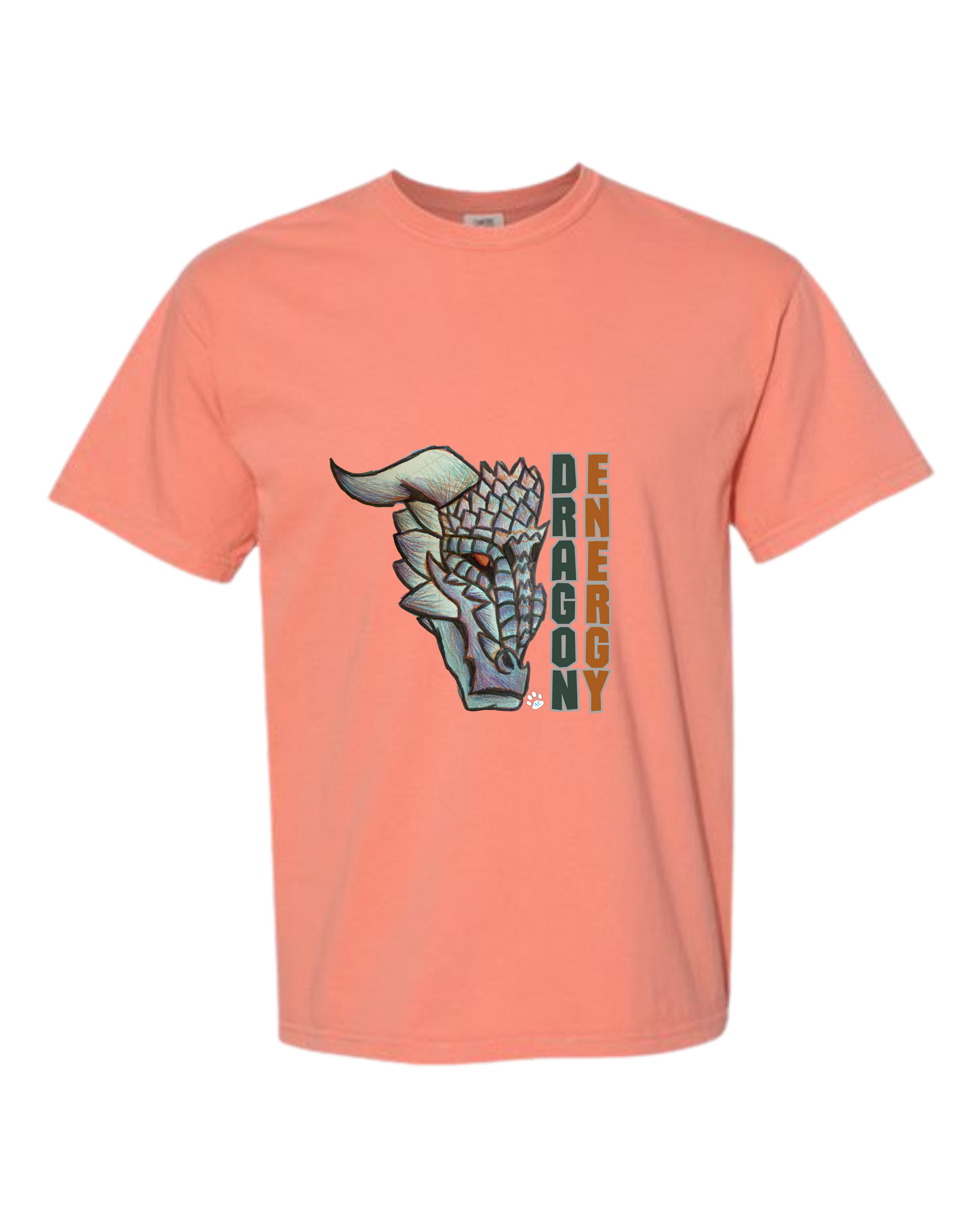 Dragon Energy - Comfort Colors - Heavyweight Unisex Tee - Yellows, Oranges, Reds