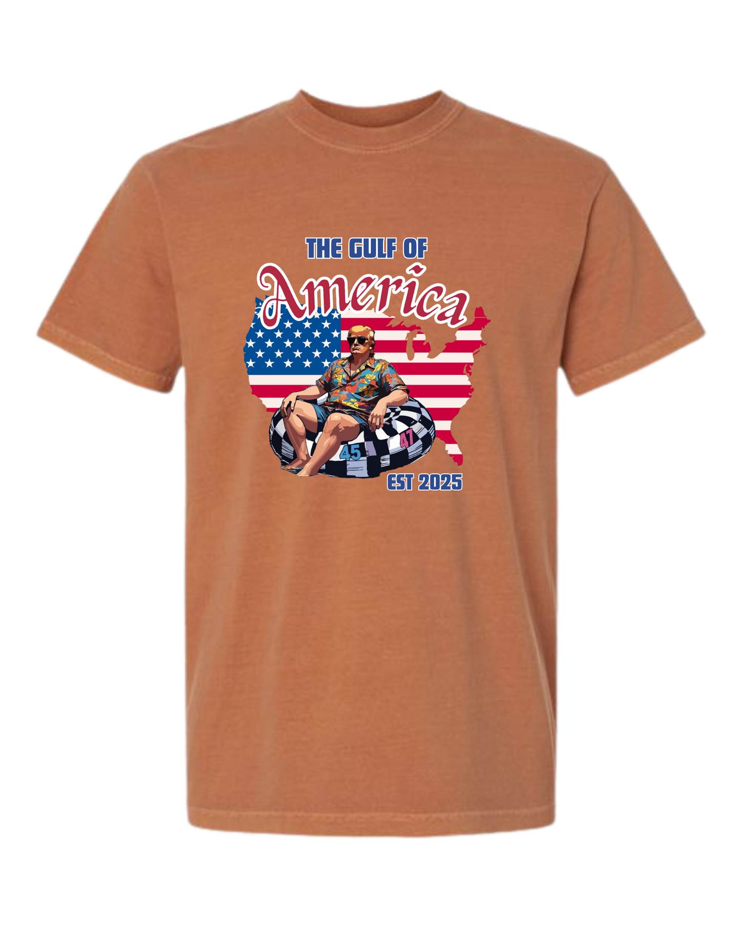 The Gulf of America - Comfort Colors - Heavyweight Unisex Tee - Yellows, Oranges, Reds