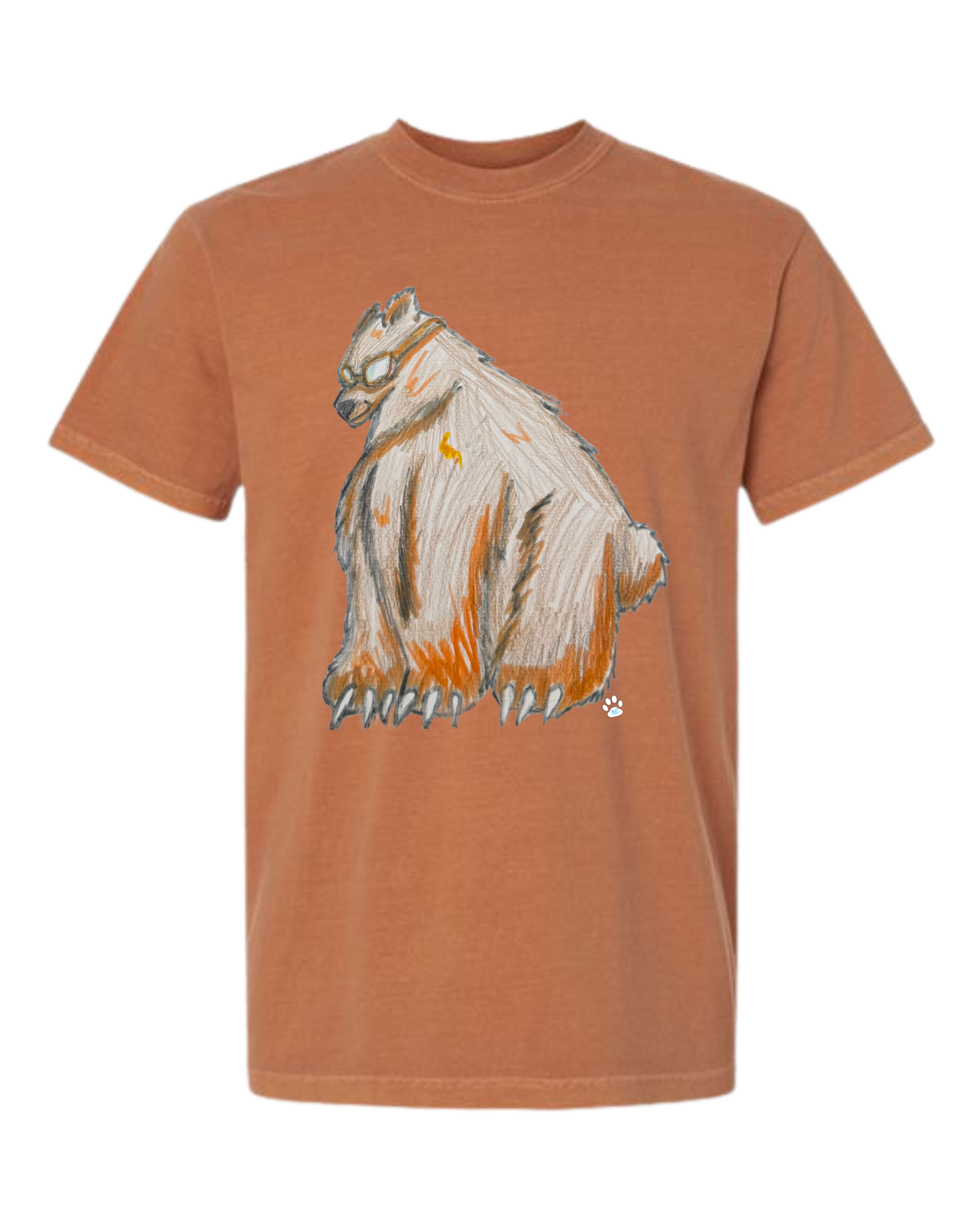 Muscle Bear - Comfort Colors - Heavyweight Unisex Tee - Yellows, Oranges, Reds
