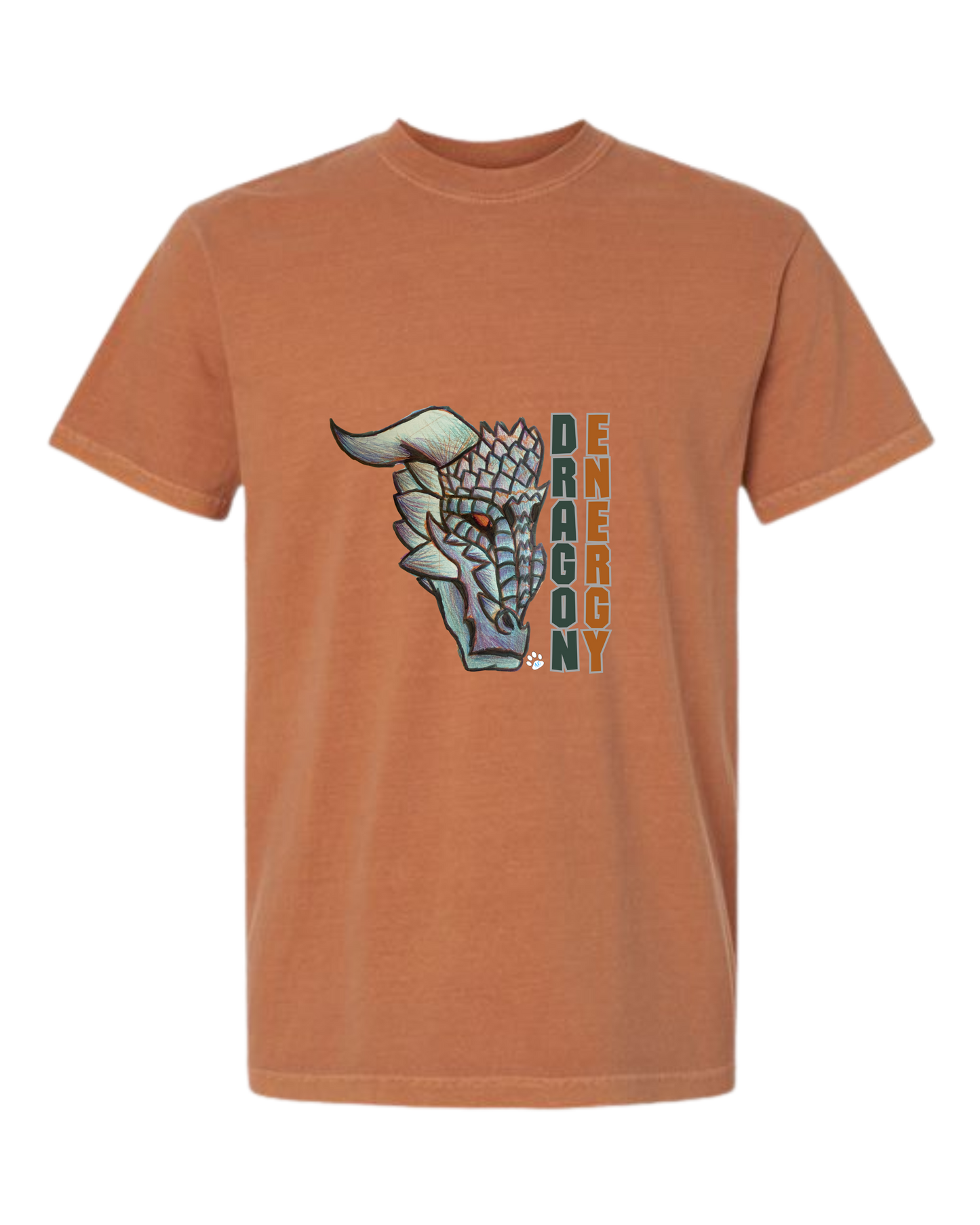 Dragon Energy - Comfort Colors - Heavyweight Unisex Tee - Yellows, Oranges, Reds