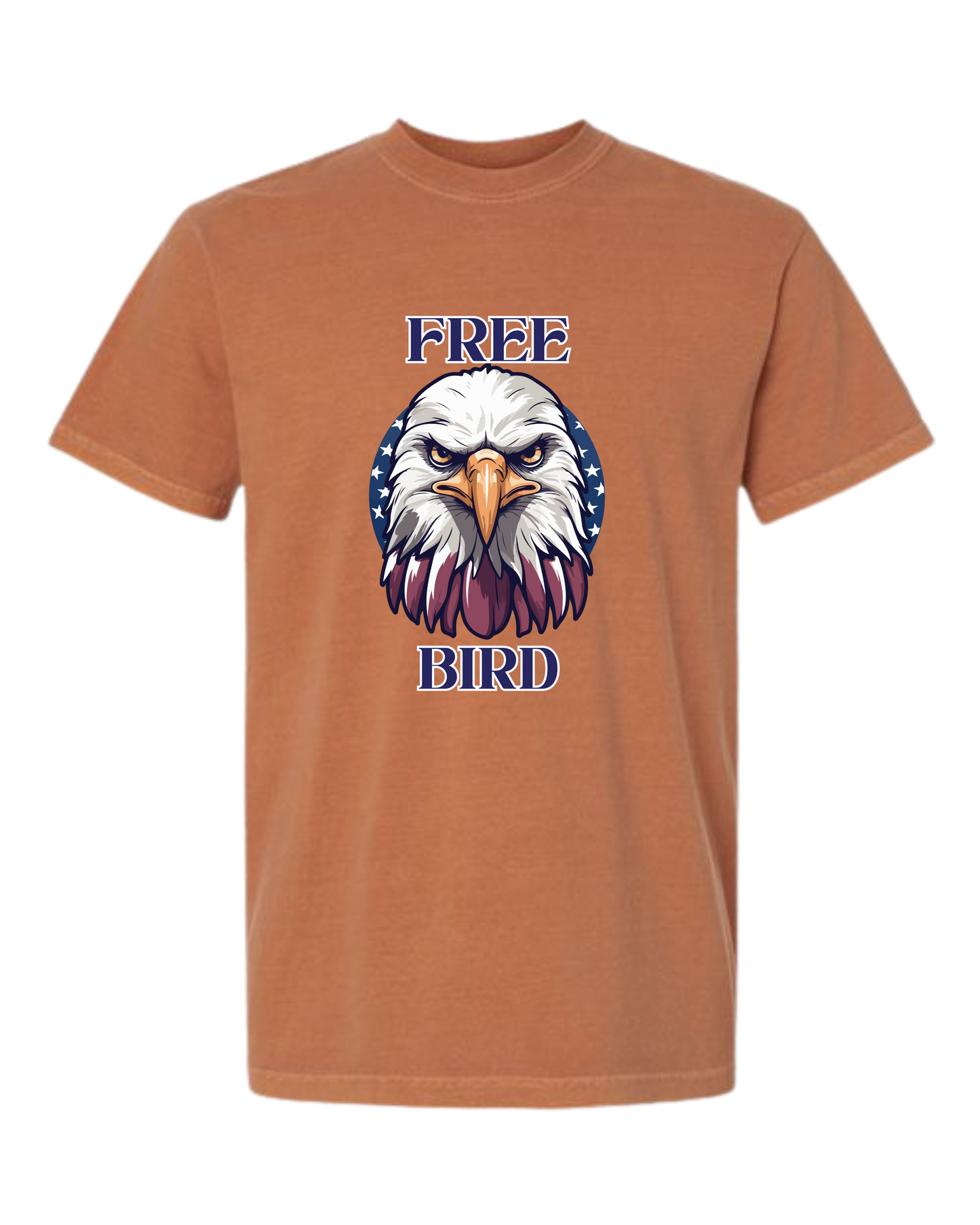 Free Bird - Comfort Colors - Heavyweight Unisex Tee - Yellows, Oranges, Reds