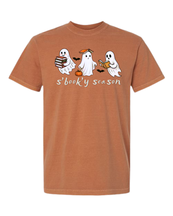 S'book'y season - Comfort Colors - Heavyweight Unisex Tee - Yellows, Oranges, Reds
