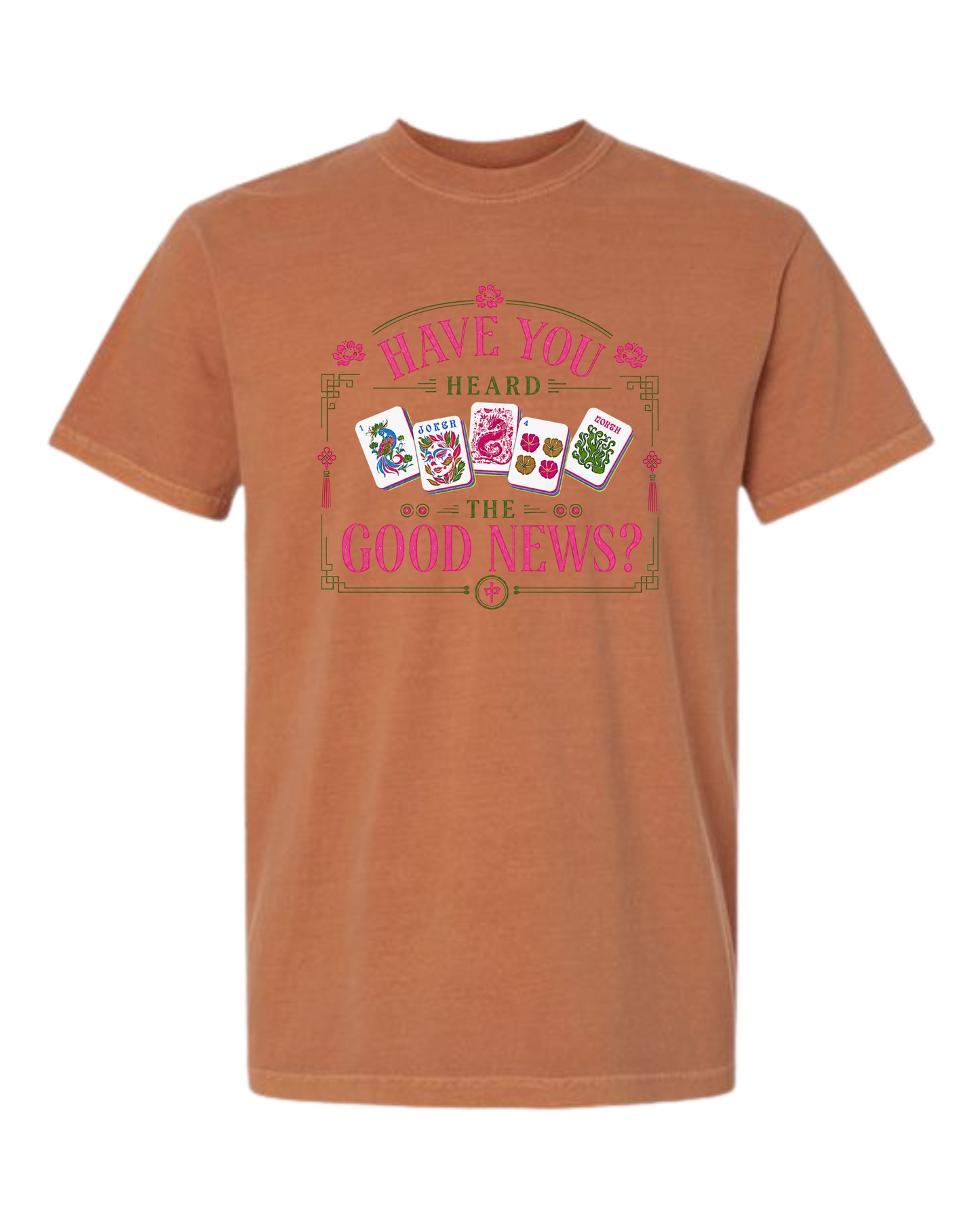 Have You Heard the Good News? - Comfort Colors - Heavyweight Unisex Tee - Yellows, Oranges, Reds