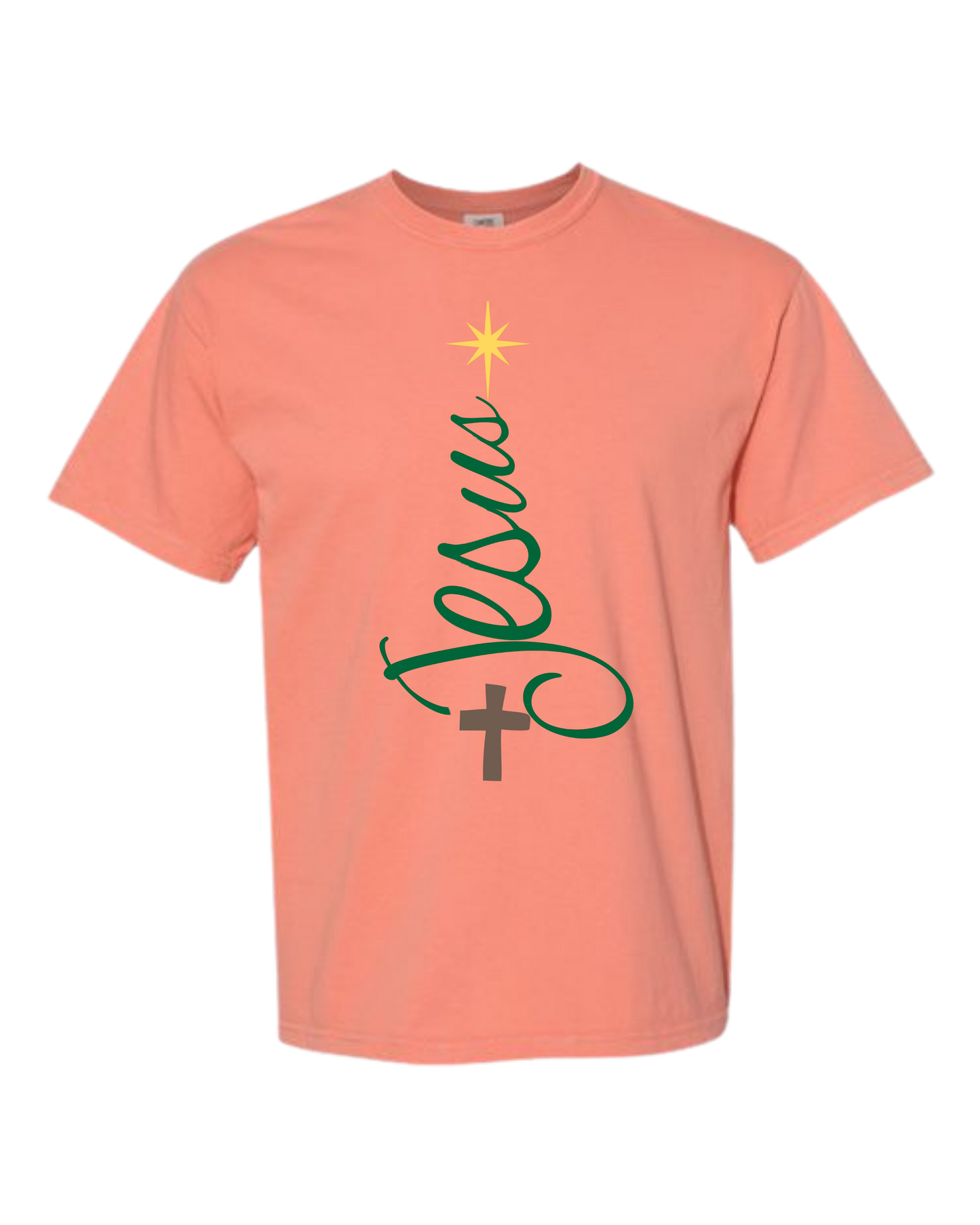Jesus Tree - Comfort Colors - Heavyweight Unisex Tee - Yellows, Oranges