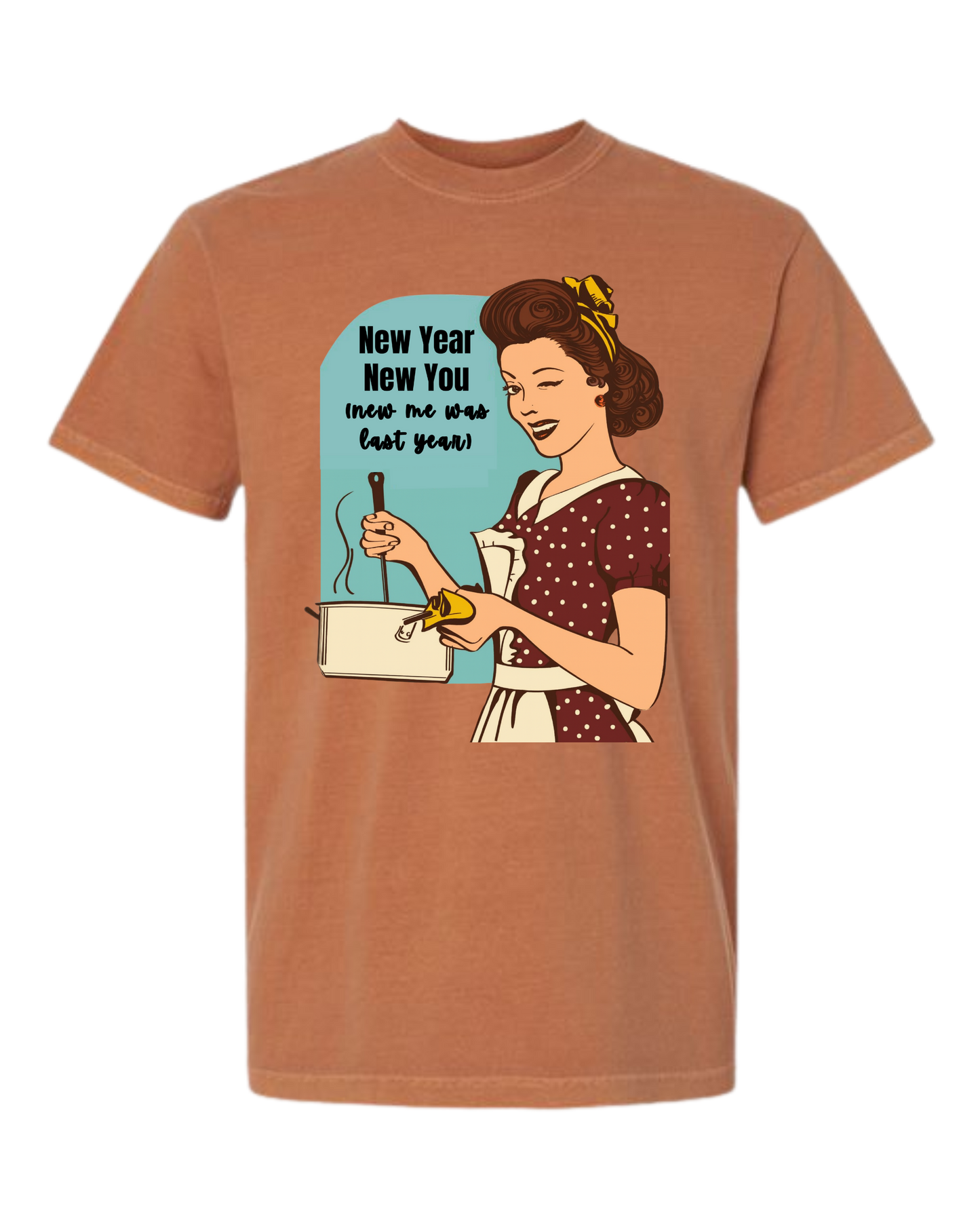 New Year New You - Comfort Colors - Heavyweight Unisex Tee - Yellows, Oranges, Reds