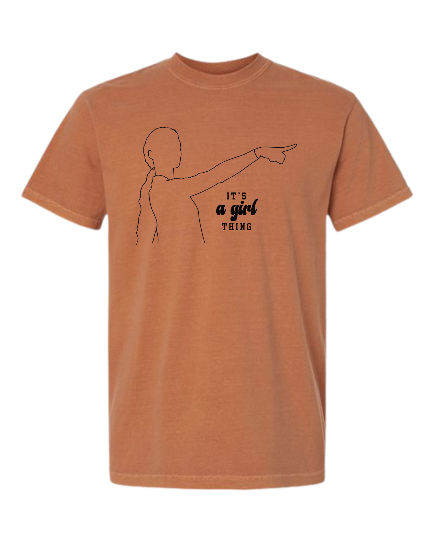 It's A Girl Thing - Comfort Colors - Heavyweight Unisex Tee - Yellows, Oranges, Reds