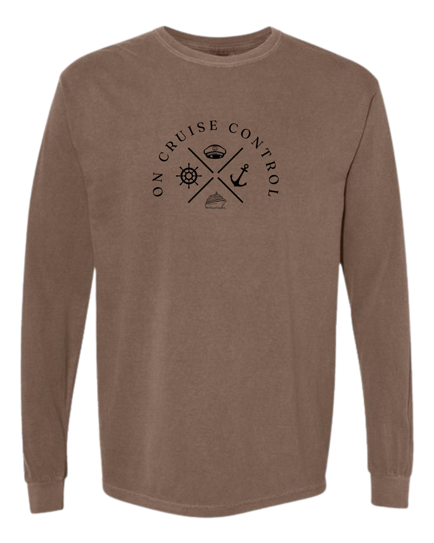 On Cruise Control - Comfort Colors - Heavyweight Long Sleeve Tee - Neutral Colors