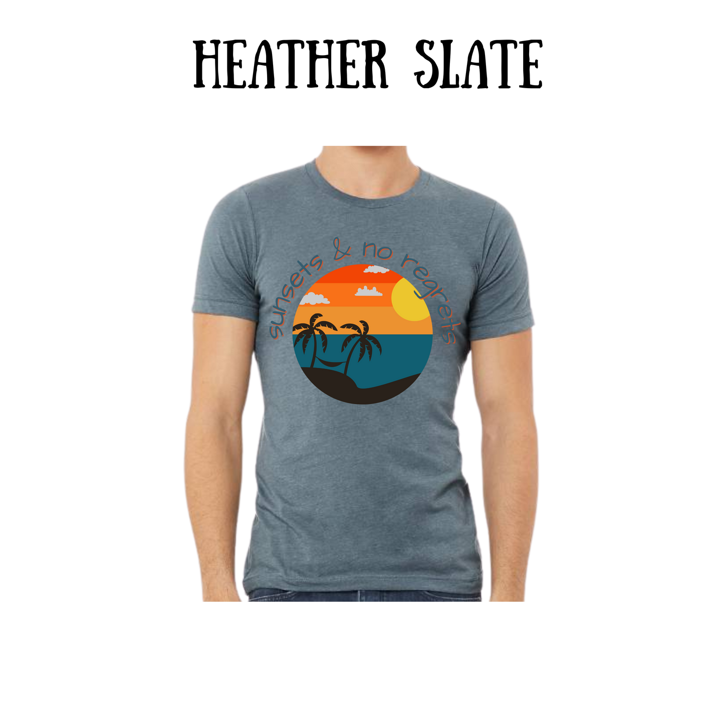VP - Sunsets & No Regrets - Unisex Tee - Blues