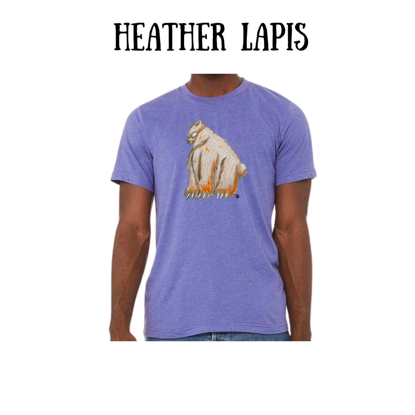 AC - Muscle Bear - Unisex Tee - Pinks, Purples, Neutrals