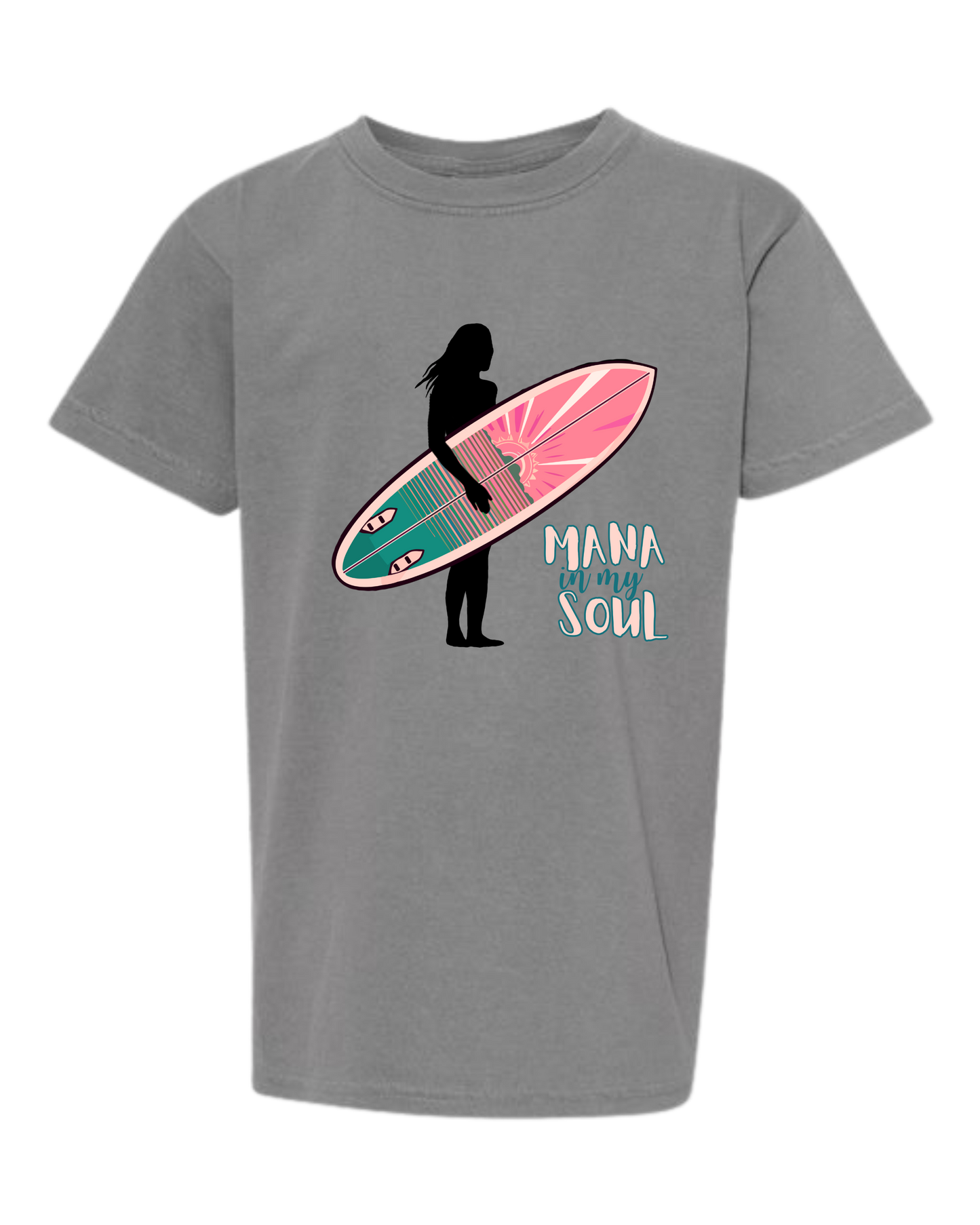 Mana in My Soul - Comfort Colors - Heavyweight Youth Tee - Neutral Colors & Blues