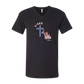 Loves Jesus & America too - Bella+Canvas - Unisex V-Neck - Neutral Colors