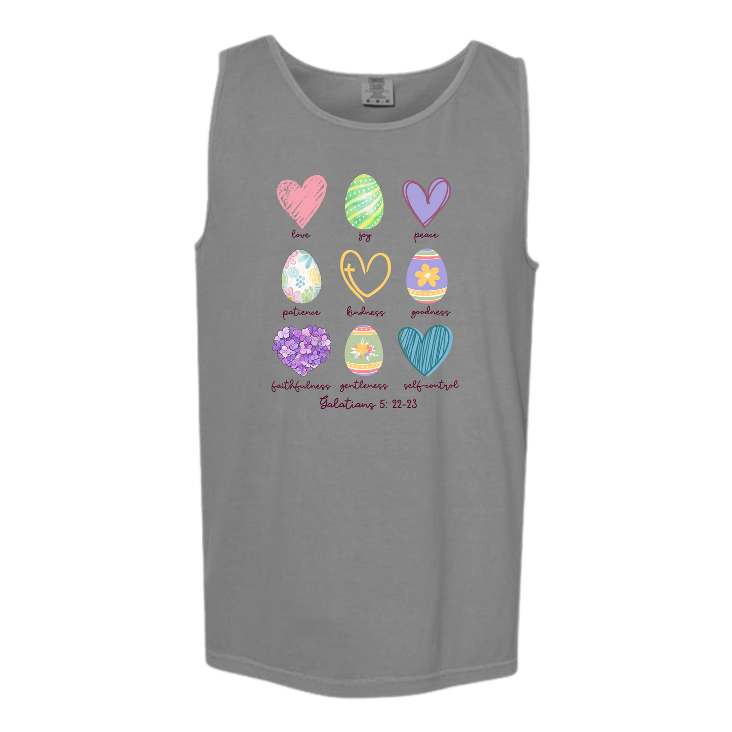 Galatians 5 - Easter - Comfort Colors - Unisex Tank - Neutral Colors & Blues