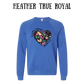 The World is a Better Place With YOU in it - Sponge Fleece Raglan Sweatshirt - Blues, Purples