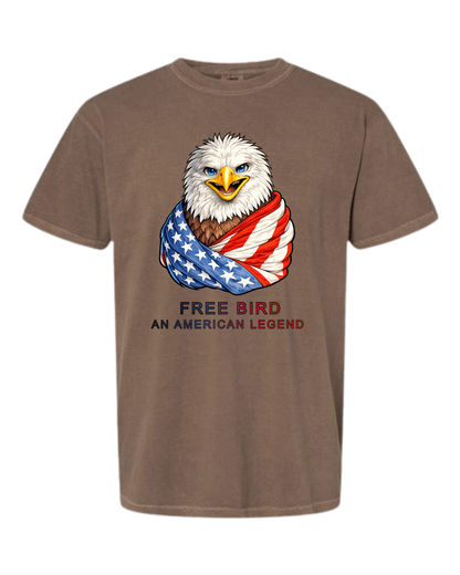 Free Bird An American Legend - Comfort Colors - Heavyweight Unisex Tee - Neutral Colors
