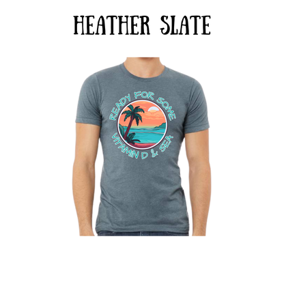 VP - Ready For Some Vitamin D & Sea - Unisex Tee - Blues