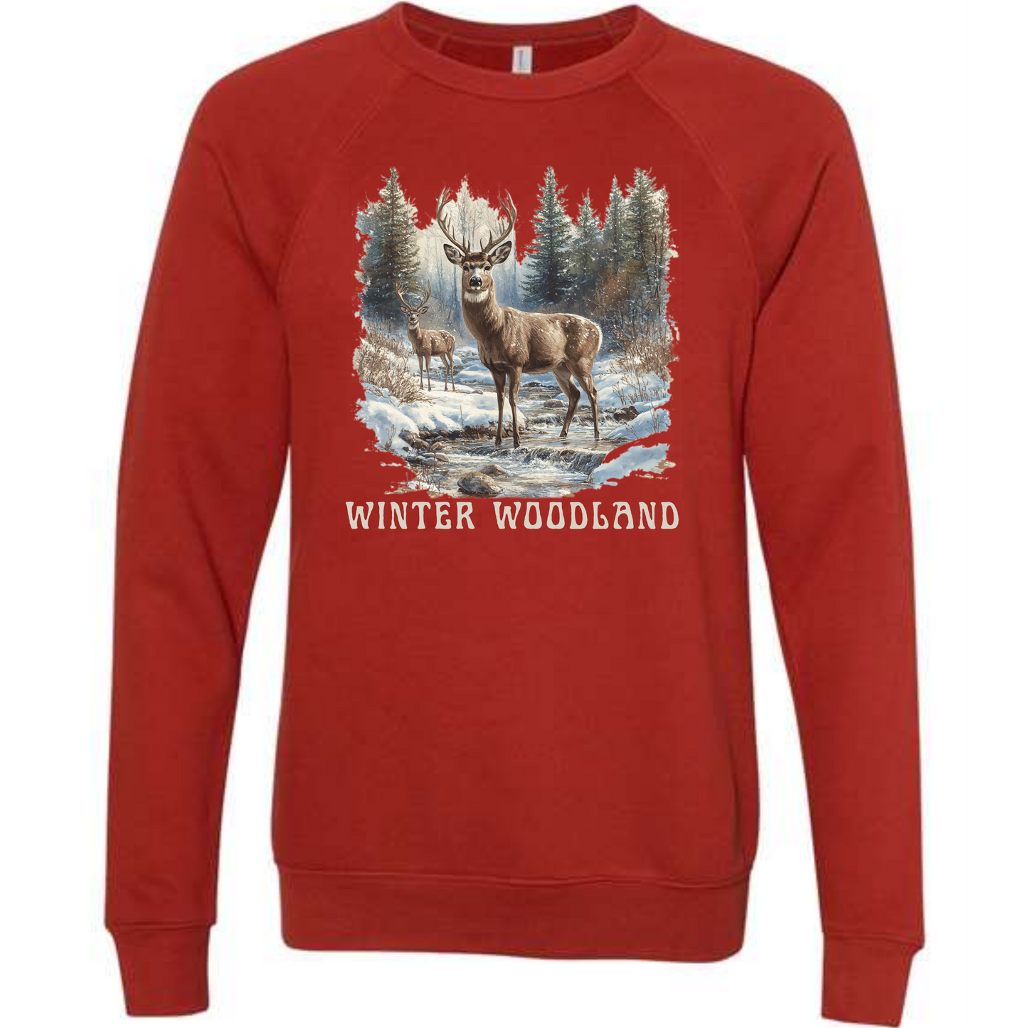 Winter Wonderland - Sponge Fleece Raglan Sweatshirt - Assorted Colors